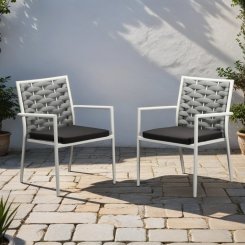 Gullholmen Matgrupp Vit bord + 6 stolar